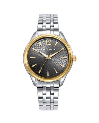 RELOJ VICEROY 401234-15 caja bicolor de acero e Ip dorado 5 atm y brazalete de acero 36MM 