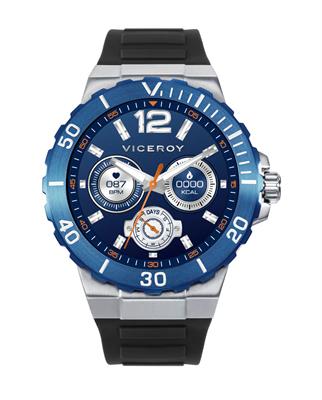 RELOJ VICEROY 41163-30 HOMBRE SMART ACERO IP AZUL CORREA SR VA 47,5MM