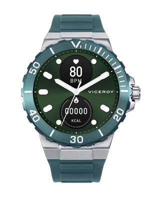 RELOJ VICEROY 41163-60 HOMBRE SMART ACERO IP VERDE CORREA SR VA 47,5MM